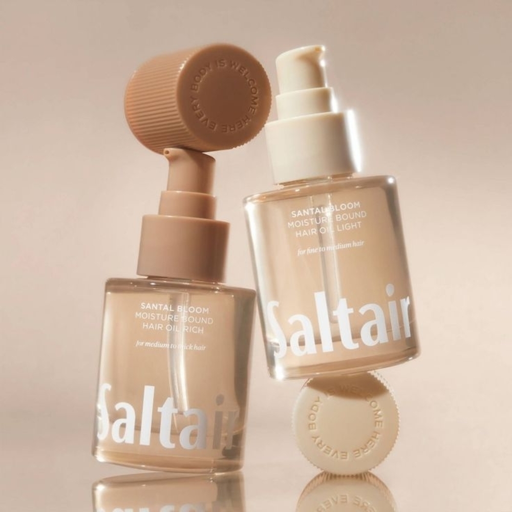 Saltair Santal Bloom Moisture-Bound Hair Oil Set - Light and Rich